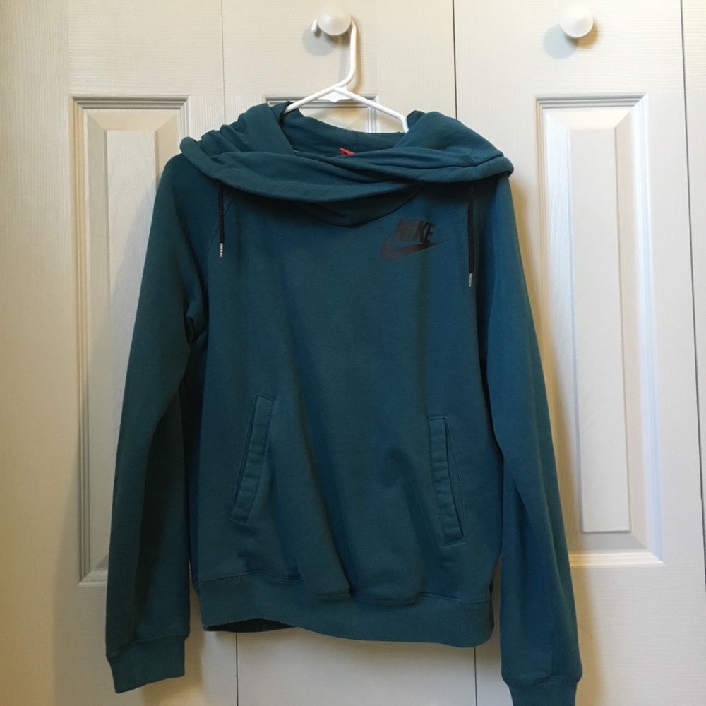 Blue Nike Rally Funnel Neck Hoodie